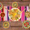 Mexican Table Runner, Mexican Fiesta Party Decorations 14"x84" Fiesta Table Runner Cinco De Mayo Party Decorations Boho Colorful Striped Runner Cotton Blanket Mexican Theme Home Party Decor, Hot Pink